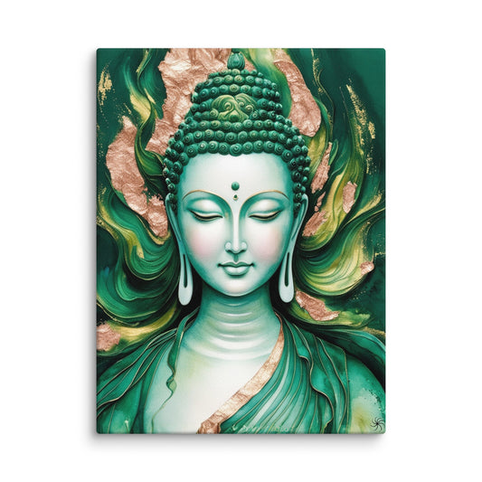 Serenity of Green Tara and Buddha