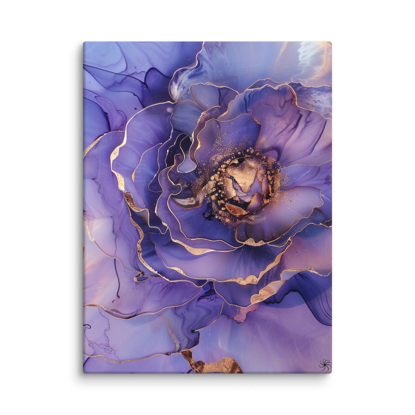 Tranquil Lavender Bloom Marble