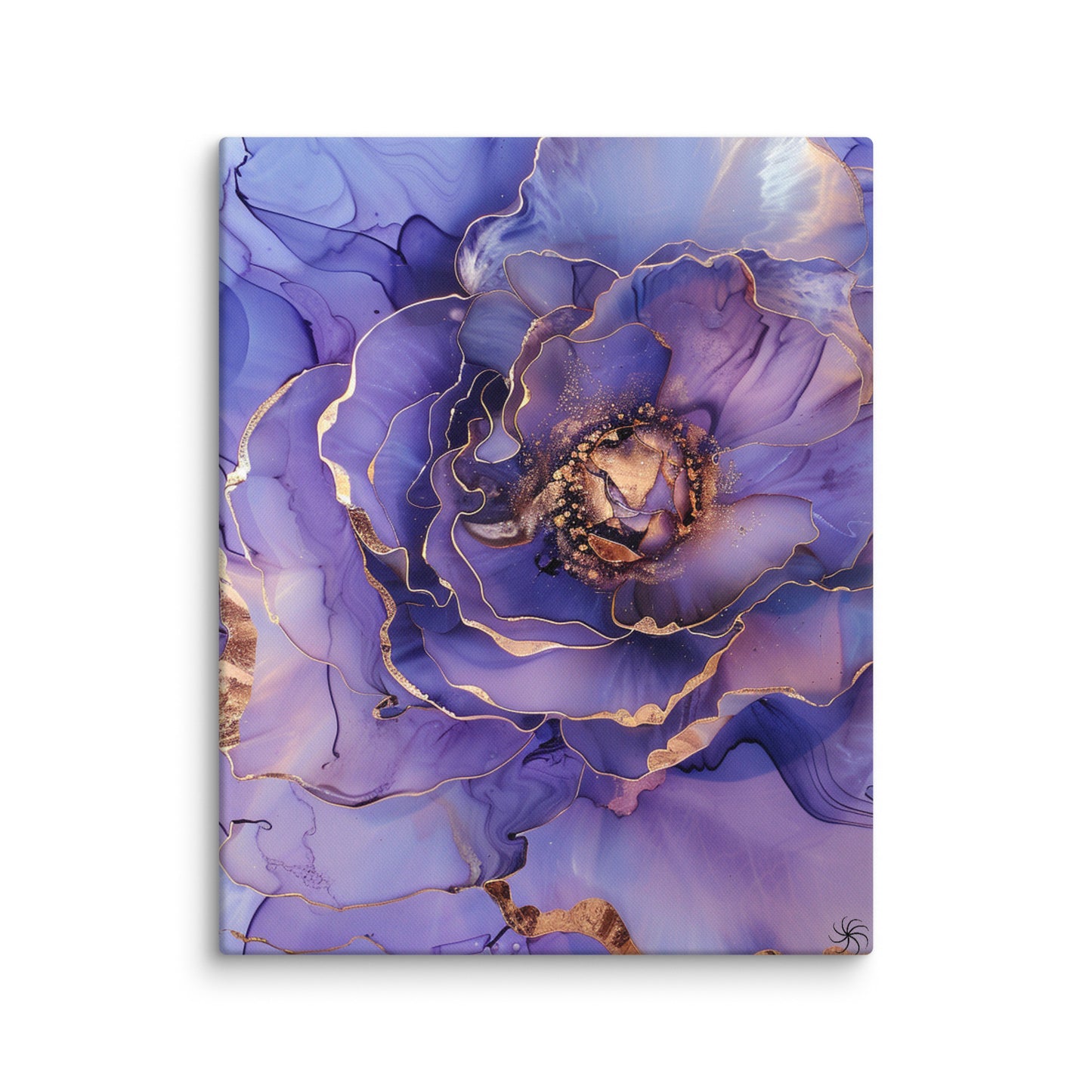 Tranquil Lavender Bloom Marble