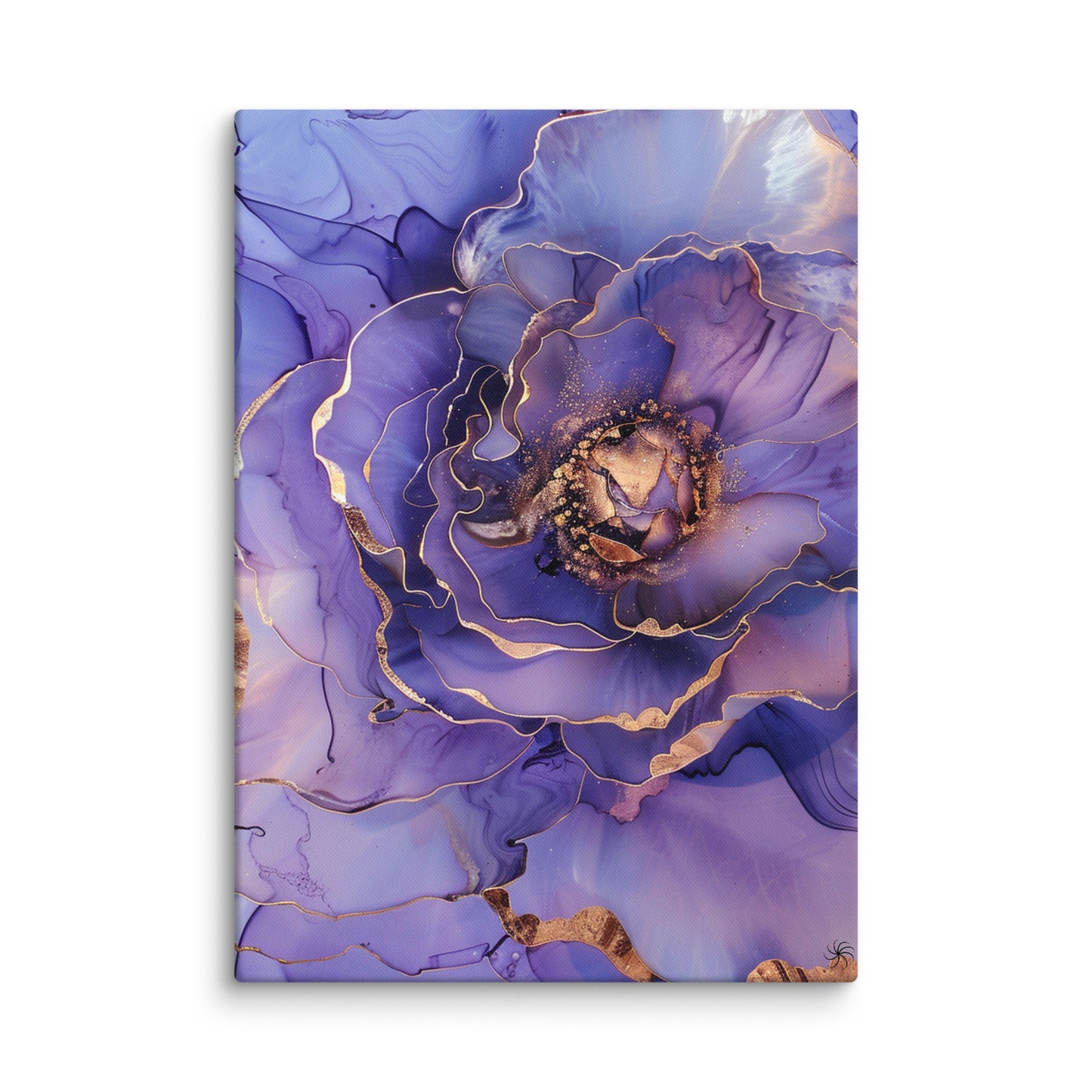 Tranquil Lavender Bloom Marble